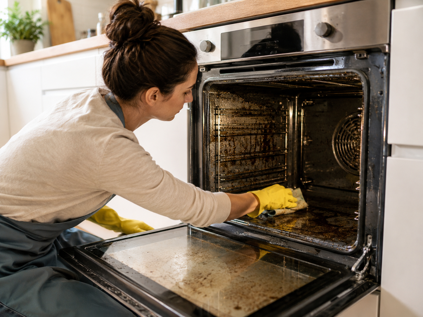 Cómo limpiar el horno muy sucio sin esfuerzo