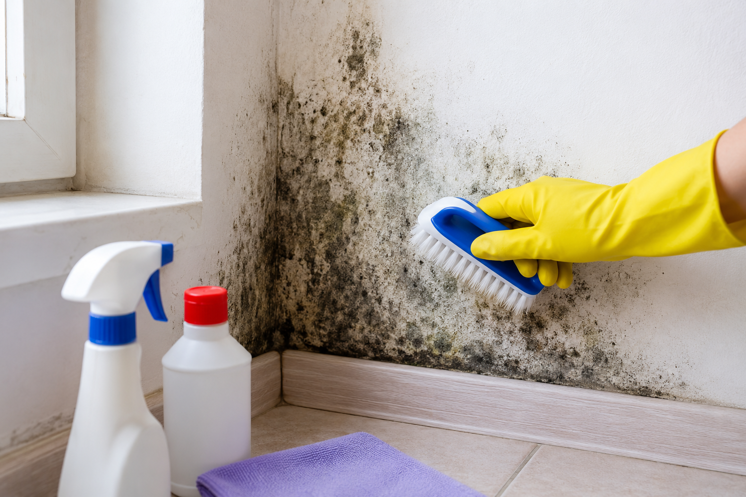 Cómo quitar moho de una pared sin pintar encima