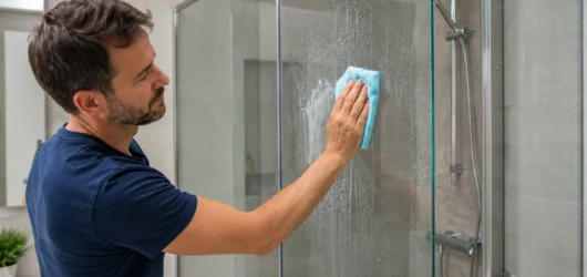 Cómo quitar la cal de la mampara de la ducha