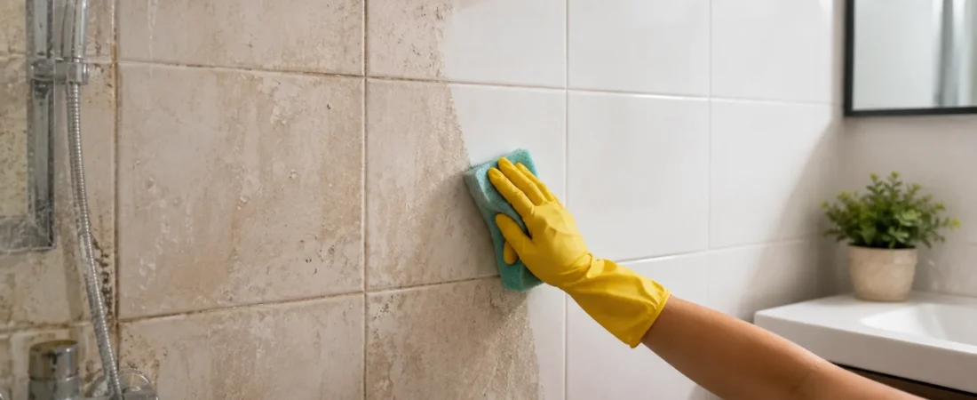 Cómo limpiar azulejos del baño paso a paso