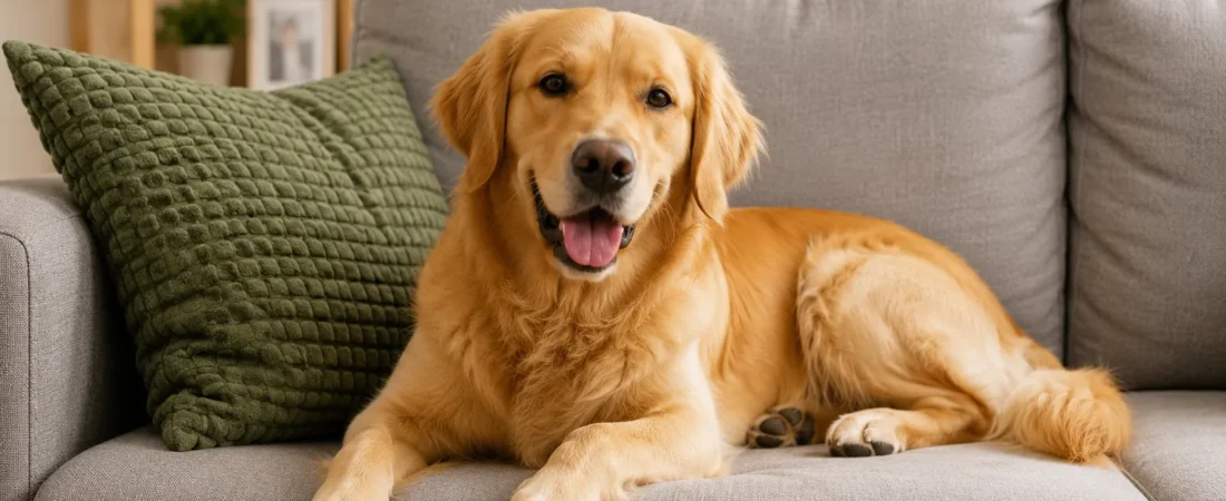 Cómo quitar el olor a perro del sofá